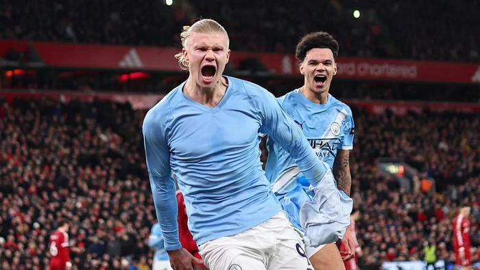 Haaland Akhiri Kutukan Anfield, Man City Taklukkan Liverpool